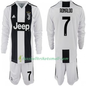 Fußballtrikots Juventus Turin Ronaldo 7 Kinder 2018-2019 Langarm Heimtrikotsatz kaufen